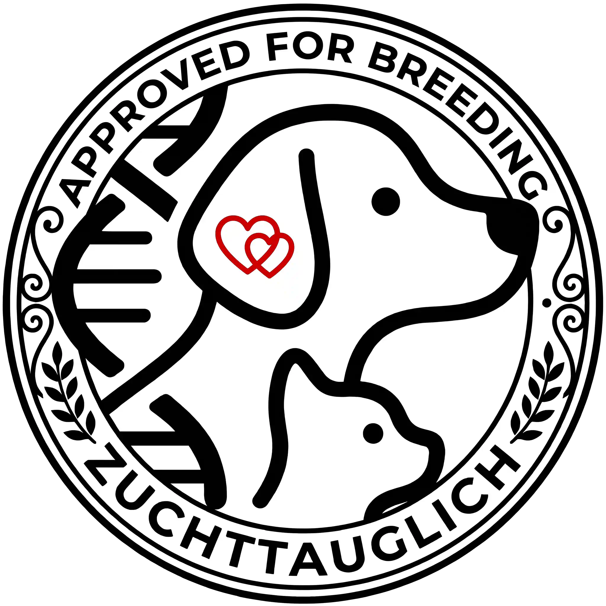ZEUS-Siegel „Zuchttauglich — Approved for Breeding“